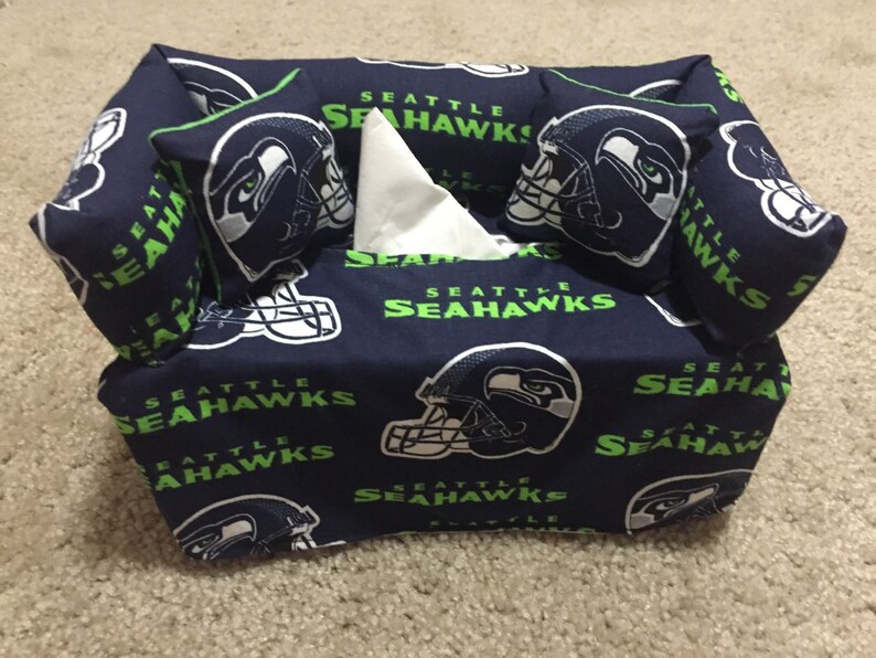 Seattle Seahawks Sofa Couch Tissue Box Cover