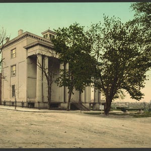 Le manoir de Jefferson Davis, Richmond, Virginie 1901. réimpression de carte postale photo vintage 8 x 10 vers le haut. Davis, Jefferson, 1808-1889 maisons et lieux de prédilection