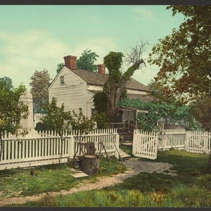 Quartier général du général Meade, Gettysburg, 1903. réimpression de carte postale photo vintage 8 x 10 pouces. Meade, George Gordon, 1815-1872 Maisons et repaires