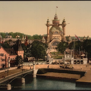General Art and Industrial Exposition, Stockholm, Schweden] 1897. Vintage Fotopostkarte Nachdruck 20x30. Schweden Stockholm