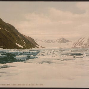 ノルウェー、スピッツベルゲン、ダンスケルンのスメーレンブルク] 1890。ビンテージ写真ポストカード再版 8x10 アップ。ノルウェー スピッツベルゲン島