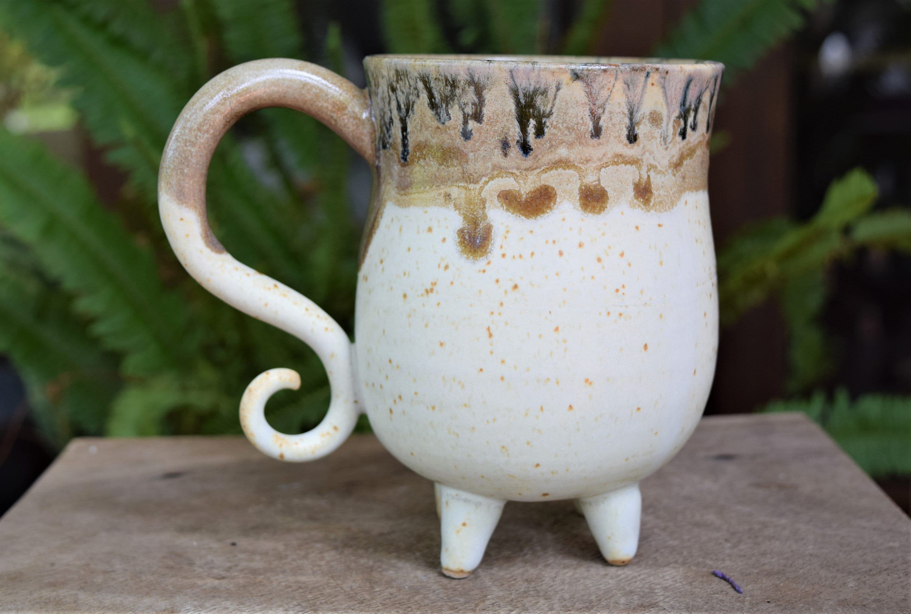 Large Matte White Fancy Mug Beautiful Tea Cup Elegant Coffee Etsy