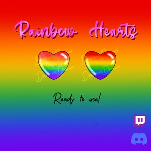Rainbow Hearts Emote