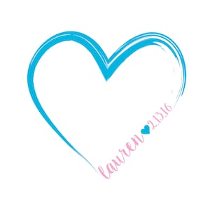 Heart Bat Mitzvah Logo #1