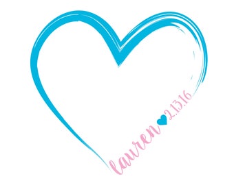 Heart Bat Mitzvah Logo #1