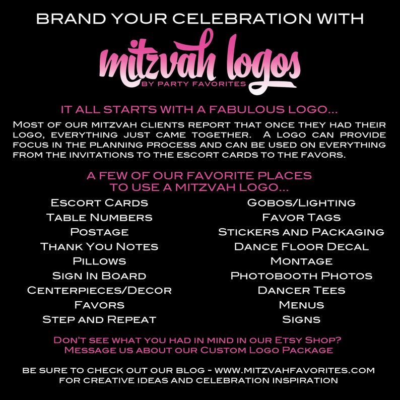 Sunglasses Bat Mitzvah Logo image 3