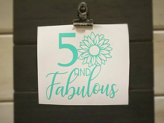 Personnalisé Candle Jar Autocollant étiquette 50 Et Fabuleux Joyeux Anniversaire 50th Cadeau