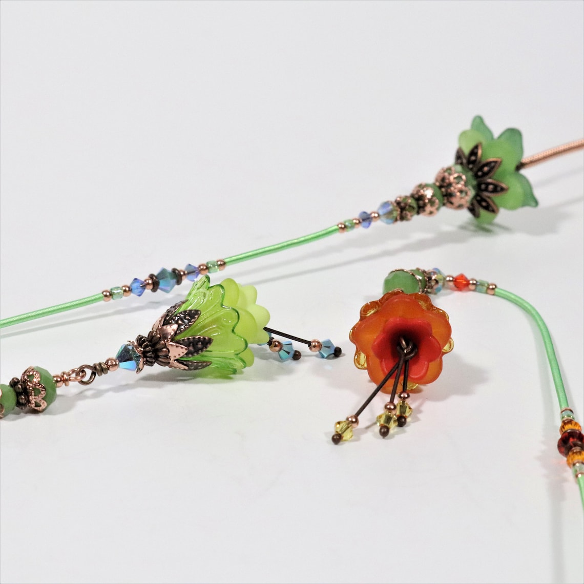 Small Decorative Plant Stakes. Fairy Garden Flowers. Lantern. Etsy