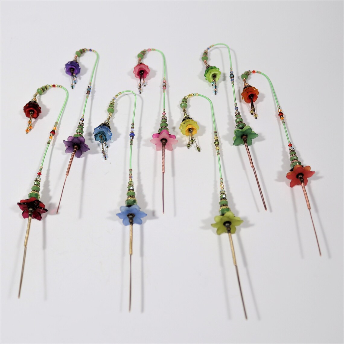 Small Decorative Plant Stakes. Fairy Garden Flowers. Lantern. Etsy