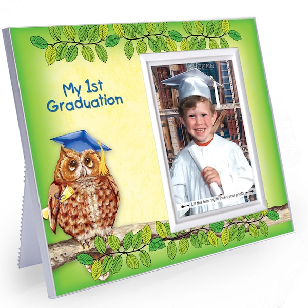 Preschool, Kindergarten, My First Graduation Picture Frame - Owl Design