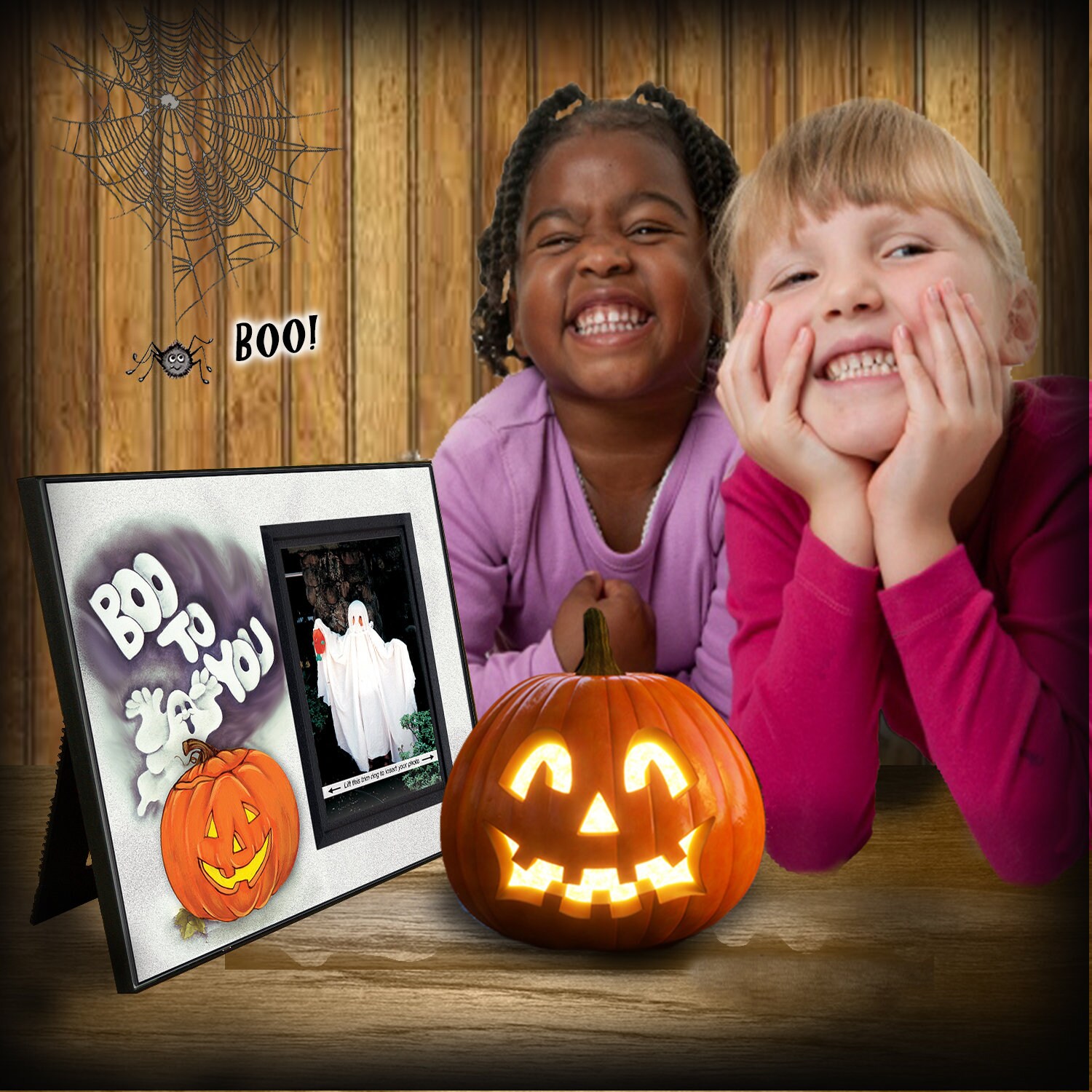 Boo to You Halloween Frame, Ghost Photo Frame, Boo to You Frame Etsy