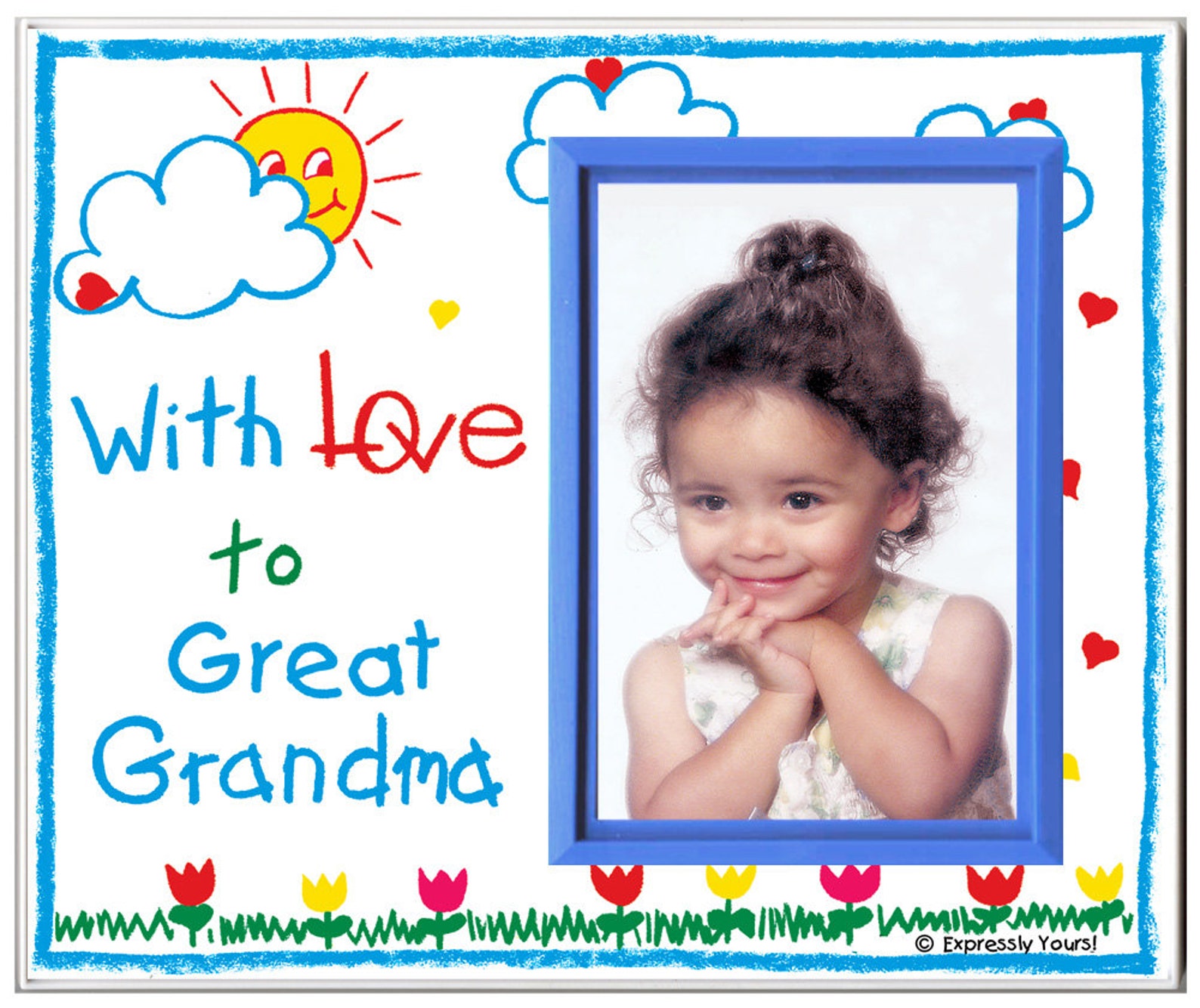 With Love to Great Grandma picture frame gift Etsy