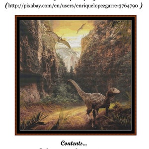 LOST WORLD Cross Stitch Pattern