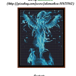 Blue Flame ~~ Cross Stitch Pattern