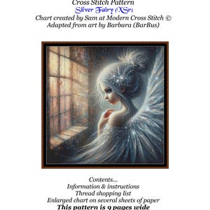 Silver Fairy Cross Stitch Pattern