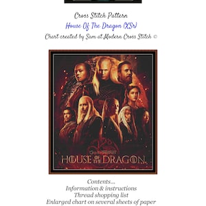 House Of The Dragon ~~ Cross Stitch Pattern