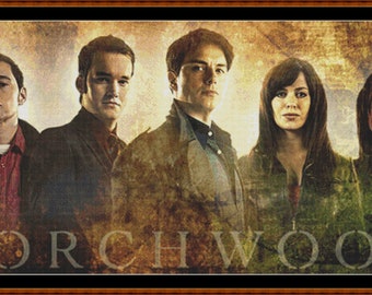Torchwood Team-kruissteekpatroon: Captain Jack, Gwen, Ianto (pdf-patroon)