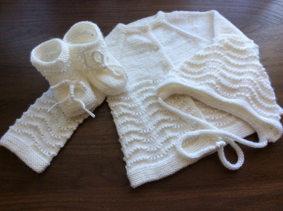 handmade woolen baby set