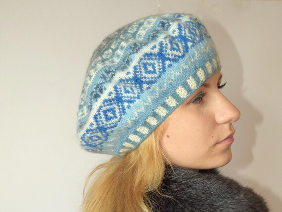 Patterned beret Clearance