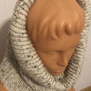 Tube Scarf, Neck Warmer, Boho Clothing, Hand knitted Wool Cowl, Women&#39;s Winter Scarf, Caplet, Shoulder Warmer, Mens winter scarf, unisex
