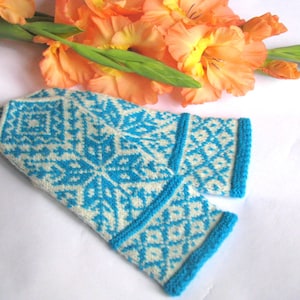 Warm unisex wool mittens, handmade from Latvia. Hand knitted wool mittens, latvian mittens, patterned mittens,arm warmer, Christmas gift