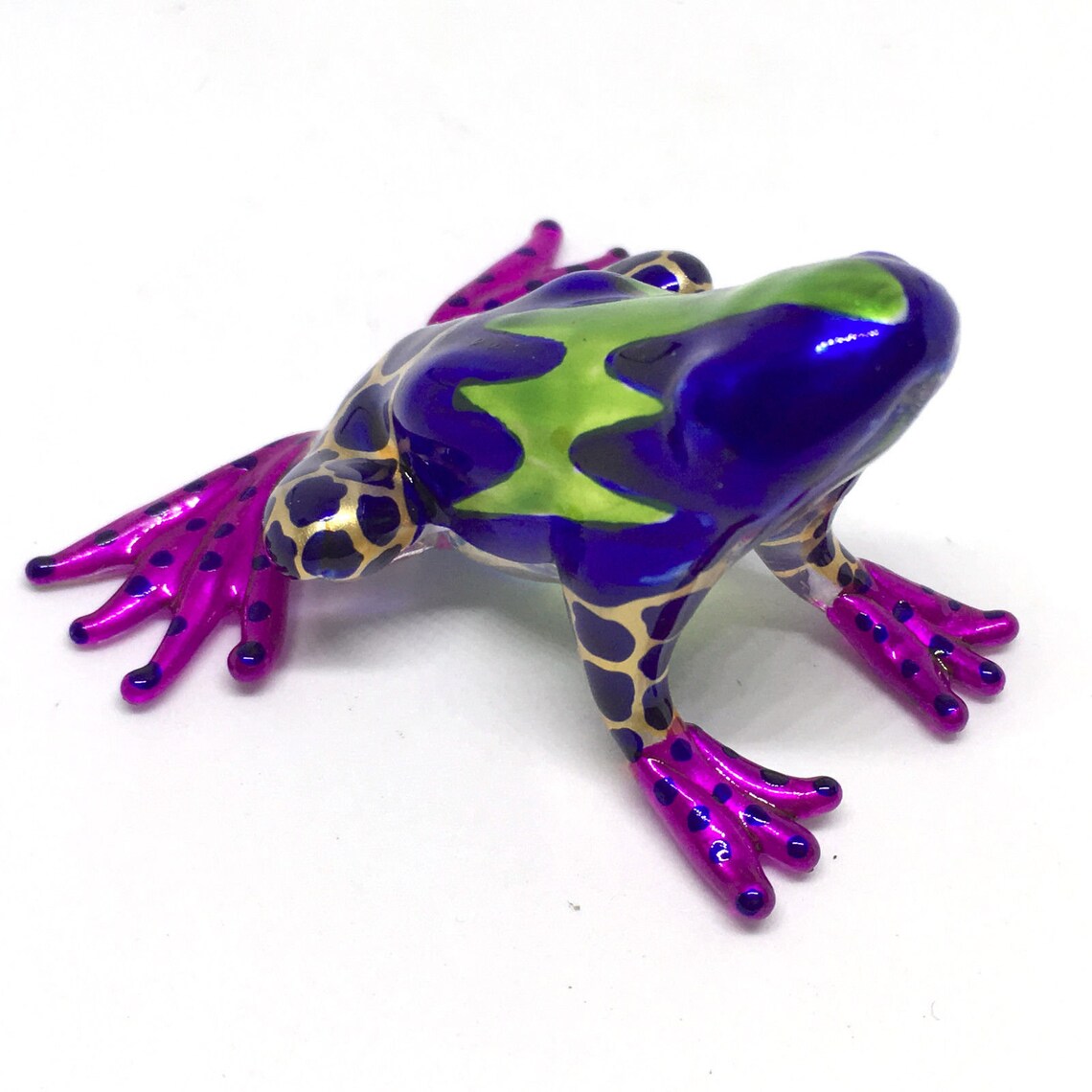 MINI FROG Handcrafted Hand Blown Glass Art Fused Glass Art Etsy