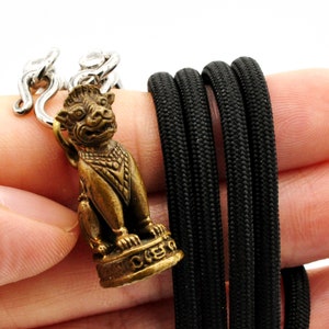 Amulets tiger charms with yantra Pendants Amulets Magic Tiger Lp Pern tiger necklace Buddhist Charm Thai Amulet
