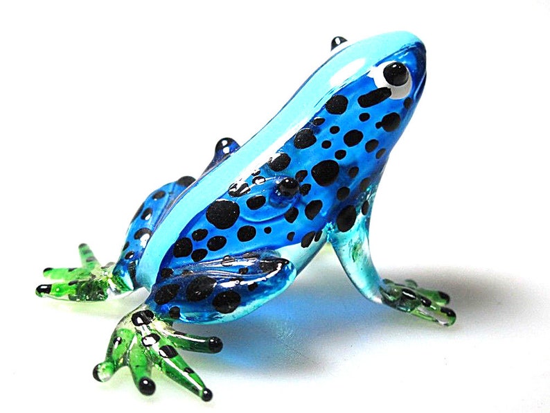 MINI FROG Handcrafted Hand Blown Glass Art Fused Glass Art Etsy UK