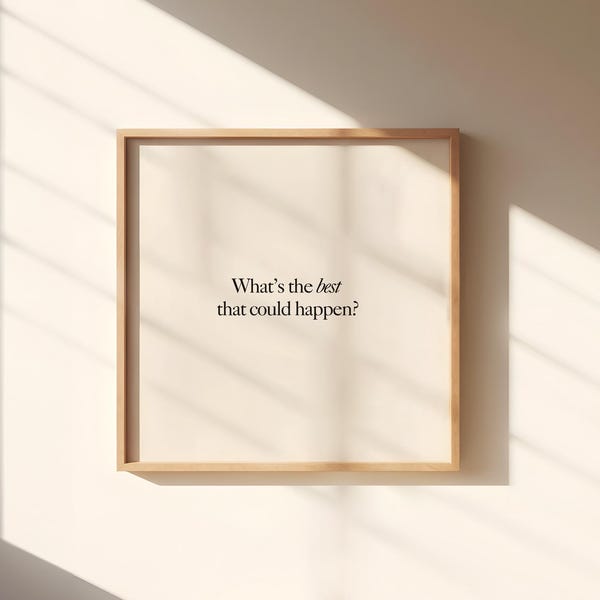 Minimalist Quote Art Print, Inspirational Wall Decor (Digital Download)