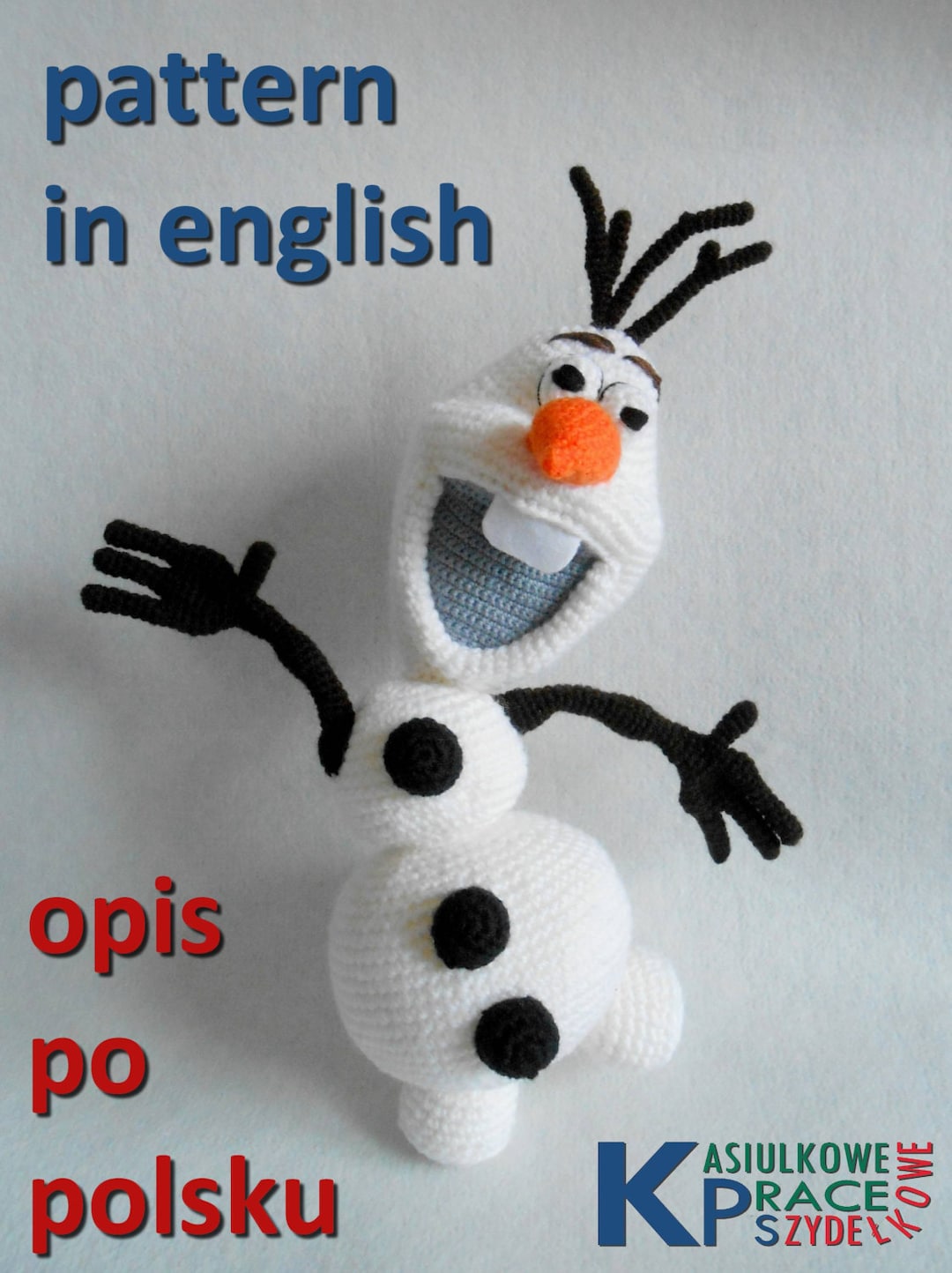Crochet OLAF Pattern Frozen Etsy
