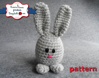 padrão de coelhinho da Páscoa em crochê - amigurumi PATTERN