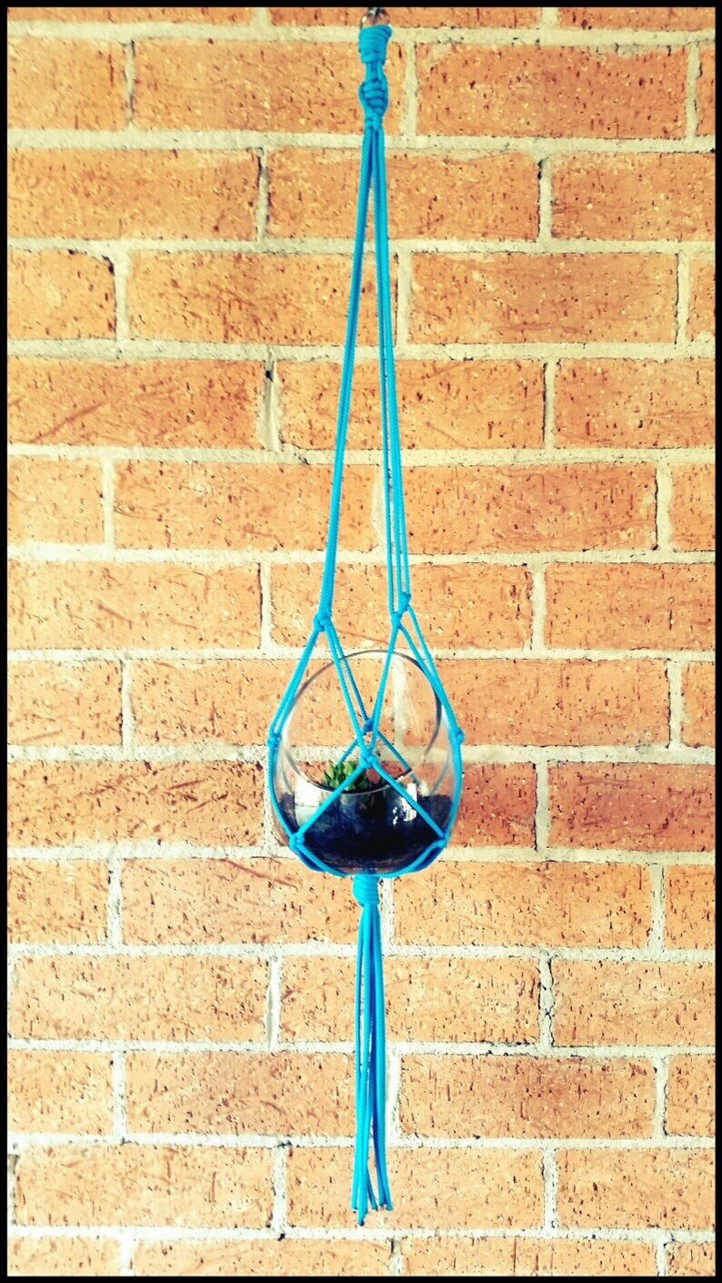 Download Small Simple String Macramé Plant Hanger Multiple Colours | Etsy