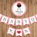 BABY-Q Banner, PRINTABLE, BBQ Baby Shower, Red, Babyq Shower Decor ...