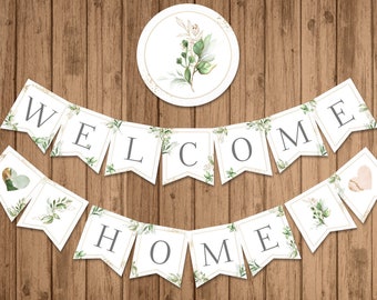  Welcome Home Banner,Home Party Sign with A bunch of