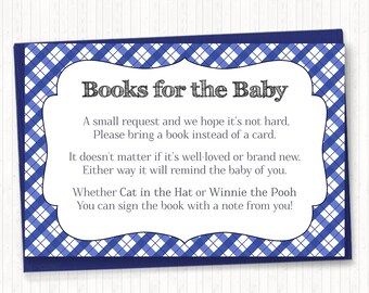 Blauwe BABY-Q Boekaanvraag, PRINTBAAR, Boek in plaats van een kaart, Baby Q Douche, Jongen BBQ, Baby Q, Digitaal bestand, Instant Download - BSU020B