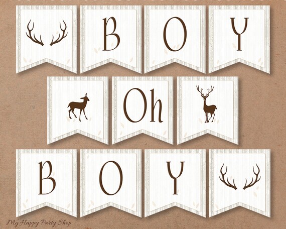 oh deer baby shower boy