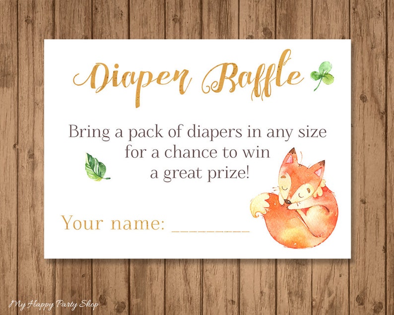 Fox Baby Shower Invitation Set PRINTABLE Little Fox Shower - Etsy