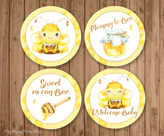 Bee Cupcake Toppers 2 - Magical Printable