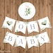 Oh Baby Banner, PRINTABLE, Greenery Baby Shower Banner, Floral Baby ...
