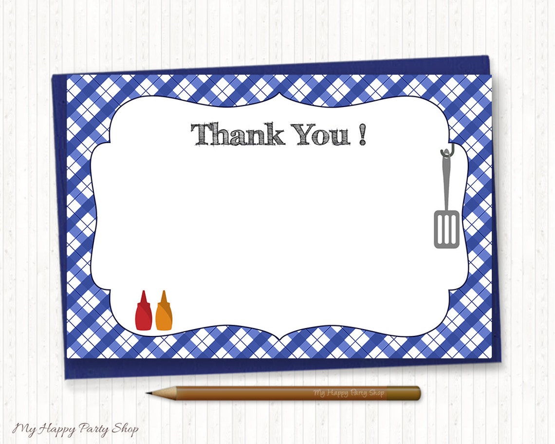 Boy BBQ Baby Shower Invitation PRINTABLE Blue BBQ Shower - Etsy