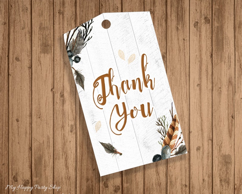 Tribal feather baby shower invitation set BSB006 Boho shower -PRINTABLE digital Invitation, thank you card, book request, diaper raffle