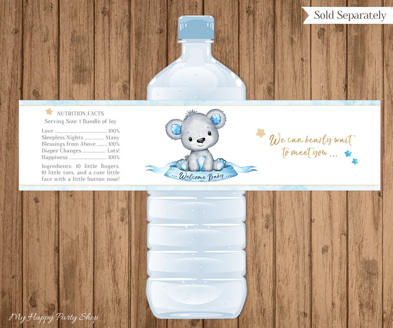 It's a Boy Banner PRINTABLE Bear Baby Shower Banner | Etsy