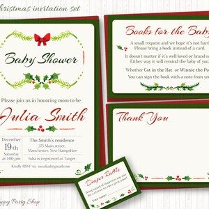 Christmas Baby Shower Invitation PRINTABLE Holiday Baby - Etsy