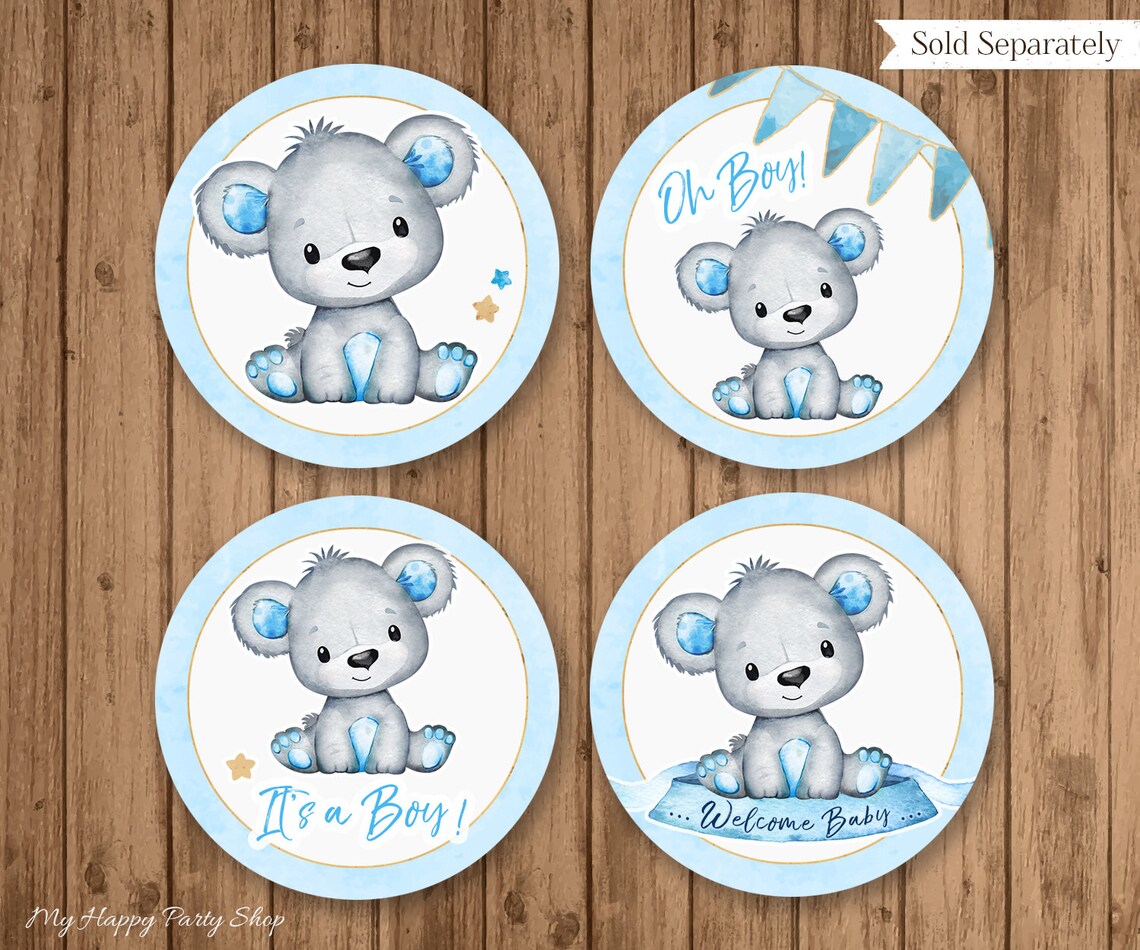 It's a Boy Banner PRINTABLE Bear Baby Shower Banner - Etsy