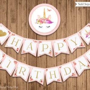 Unicorn Baby Shower Banner, PRINTABLE, Welcome Baby Banner, Boho ...