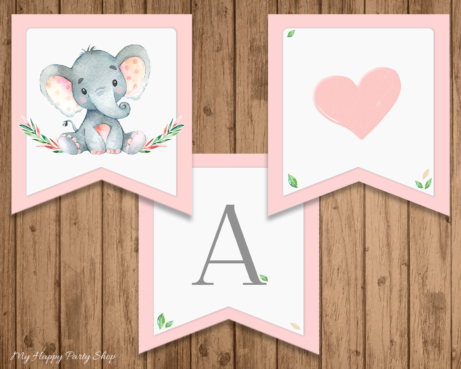 Cheereveal 'Es Ist Ein Mädchen' Banner In Lila Mit Elefanten-Motiv – Vorgespannte Baby-Shower-Deko Für Fotos & Party
