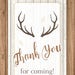 Deer Favor Tags PRINTABLE Deer Antler Tags Woodland Favor - Etsy