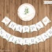 Custom Printable Banner Greenery Personalized Banner Design Your Own