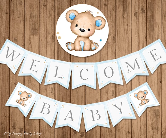 Welcome baby hotsell boy banner