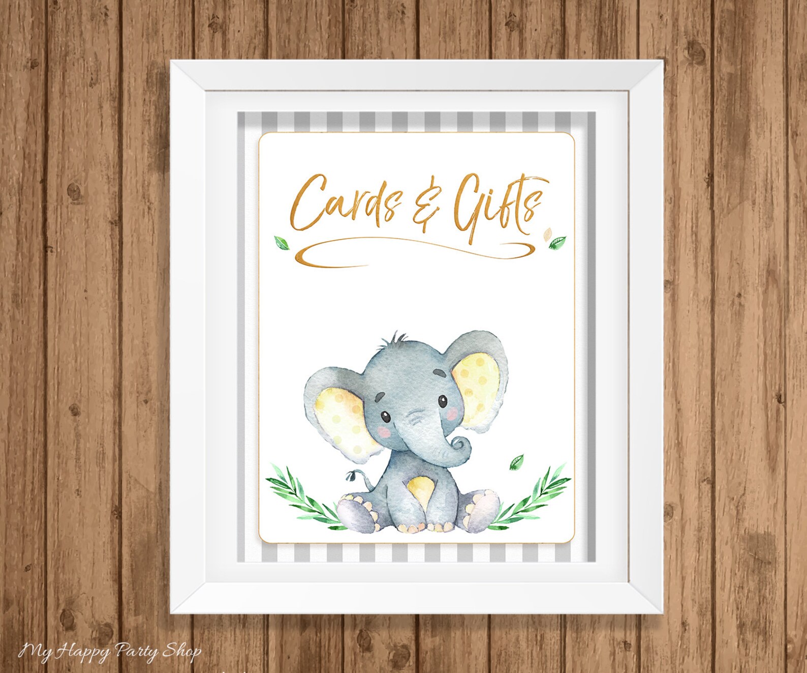 Yellow Elephant Advice Card PRINTABLE Yellow Elephant Baby - Etsy